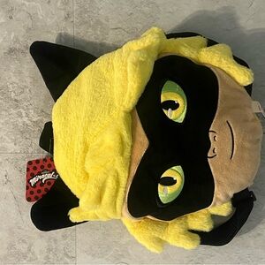 Miraculous Ladybug Cat Noir Plush Backpack New Condition